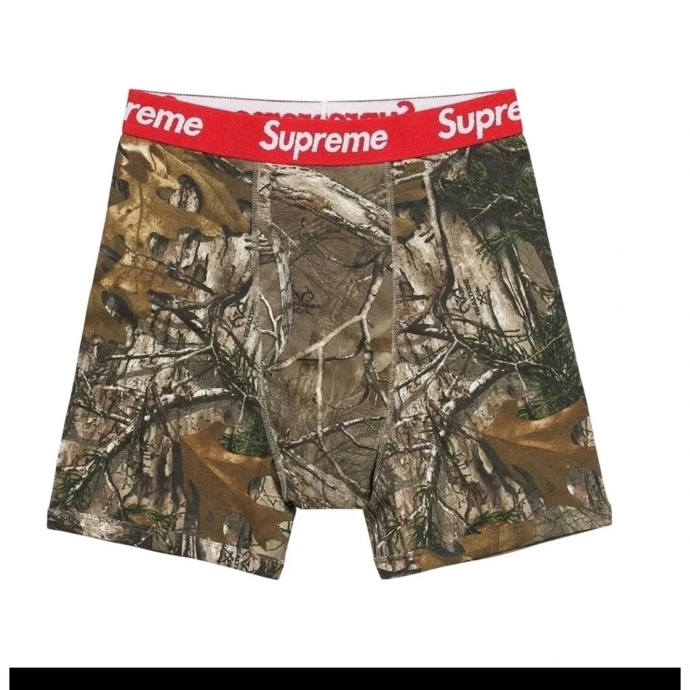 Supreme Hanes Boxer Briefs Real Tree Camo Mens Medium Streetwear New 1 Pair Only
